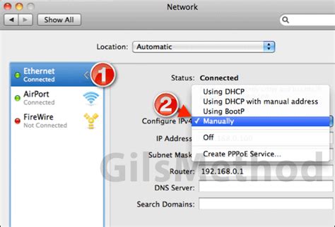 Configure ip address and network settings. How to Manually Configure Your Mac's IP Address ...