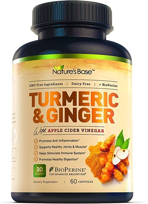 Amazon Com Turmeric Curcumin Supplement With Ginger Apple Cider
