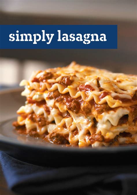 Simply Lasagna Recipe Kraft Recipes Recipes Food Simply Lasagna