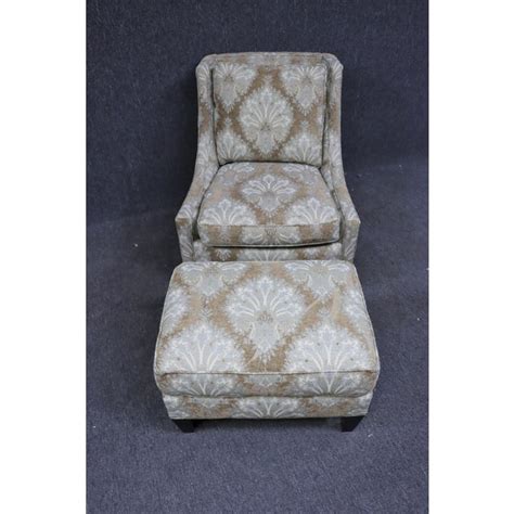 Broyhill Modern Design Lounge Chair And Ottoman Chairish