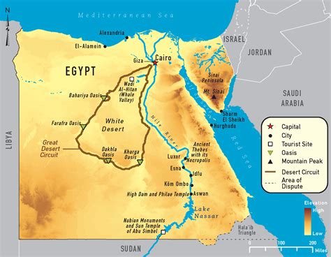 Map Touristic Egypt