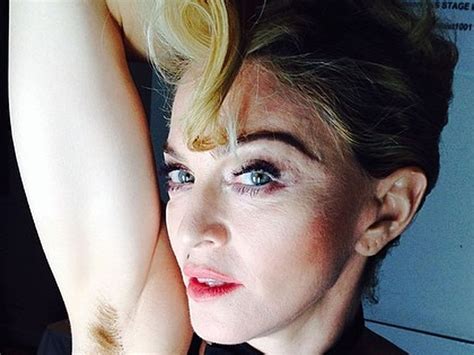 Madonna Armpit Hair Selfie Telegraph
