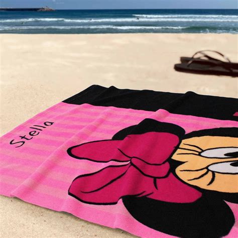 Personalized Minnie Mouse Beach Towel Etsy