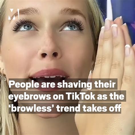 people are shaving their eyebrows as the ‘browless trend takes off eyebrow thick brows went