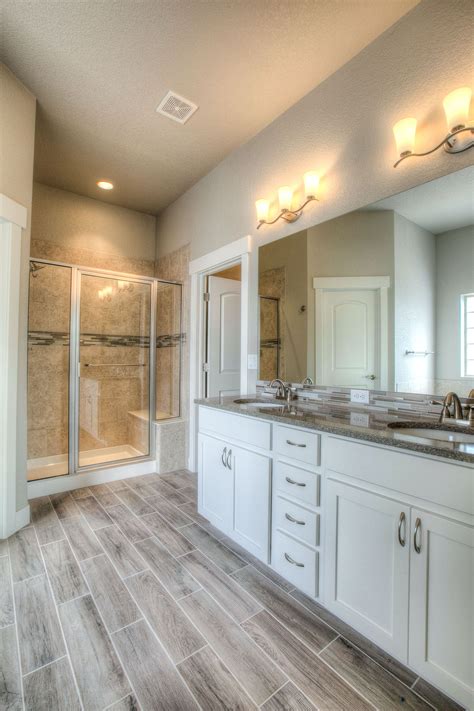 Maybe you would like to learn more about one of these? Master Bath | 2nd Bath | Norwood Oak Plank Tile | Bathroom ...