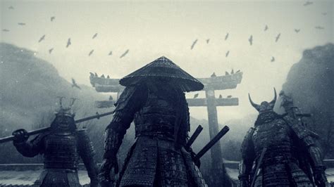 Three Japanese Samurai Hd Wallpaper Download 3840x2160