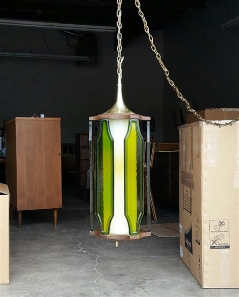 Vintage 1970s Hanging Swag Light Mid Century Modern Brass