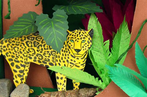 Papercraft Rainforest Animals