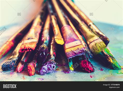 Artist Paintbrushes Image And Photo Free Trial Bigstock