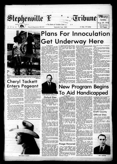 Stephenville Empire-Tribune (Stephenville, Tex.), Vol. 107, No. 191, Ed
