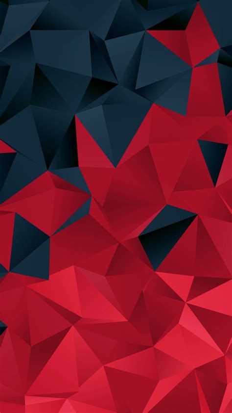 Black And Red Polygon Iphone Wallpapers