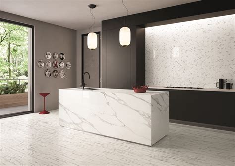 Indoor Wallfloor Tiles With Marble Effect Tele Di Marmo Statuario
