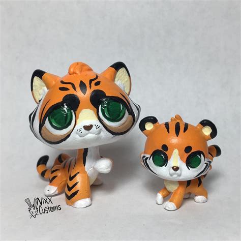 Lps Mommy And Baby Tiger Set Custom Ooak Etsy