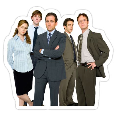The Office Cast Stickers By Alyssa Miocevich Redbubble