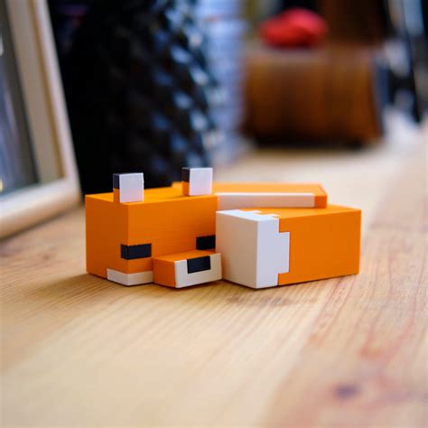 Minecraft Sleeping Fox