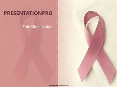 Breast Cancer Ribbon Medical Powerpoint Template Presentationpro