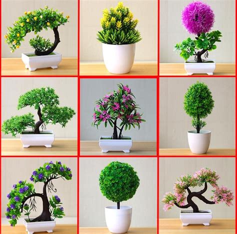 But not everyone is blessed with a green thumb. NEW Artificial Plants Bonsai Small Tree Pot Plants Fake ...