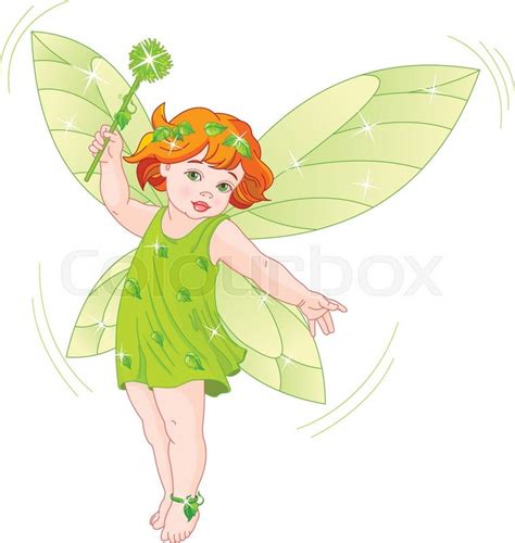 Illustration Of A Summer Baby Fairy In Stock Vector Colourbox