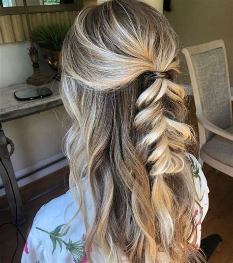 22 Half Up Wedding Hairstyles For 2020 ~ Kiss The Bride Magazine Loose