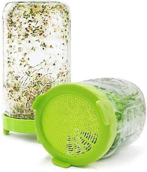 Plastic Sprouting Lids Wide Mouth Jars Filter Sprouting Jar Strainer