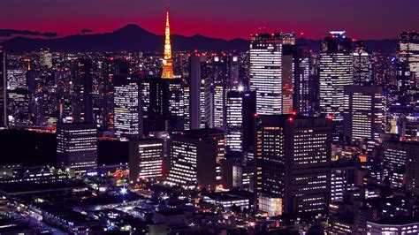 Download Wallpaper Japan Tokyo Buildings Night City 4k By