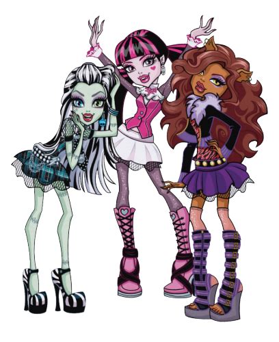 monster high pngs pngs exclusivos da clawdeen frankie draculaura cleo e lagoona básicas