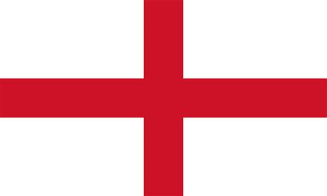 England's flag is represented by a red cross set on a white background. England Flag | National Flag of England | einfon