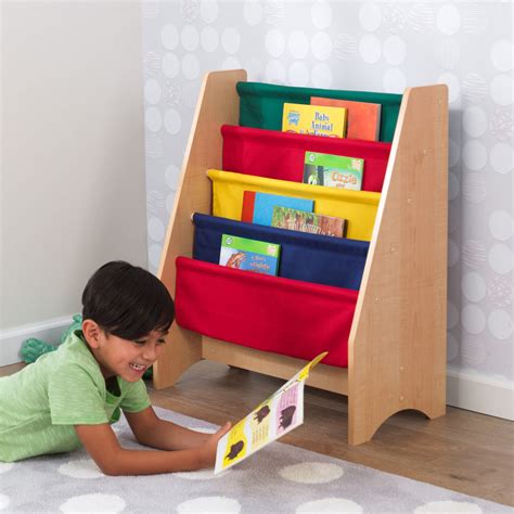 Kidkraft Sling Bookshelf Primary Natural Bookcase Kidschildrens
