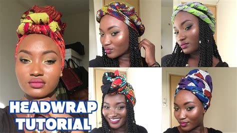Headwrapturban Tutorial 5 Quick And Easy Styles Youtube