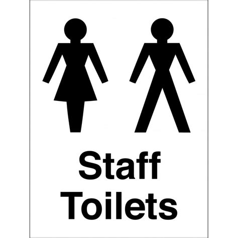 Staff Only Bathroom Printable Sign