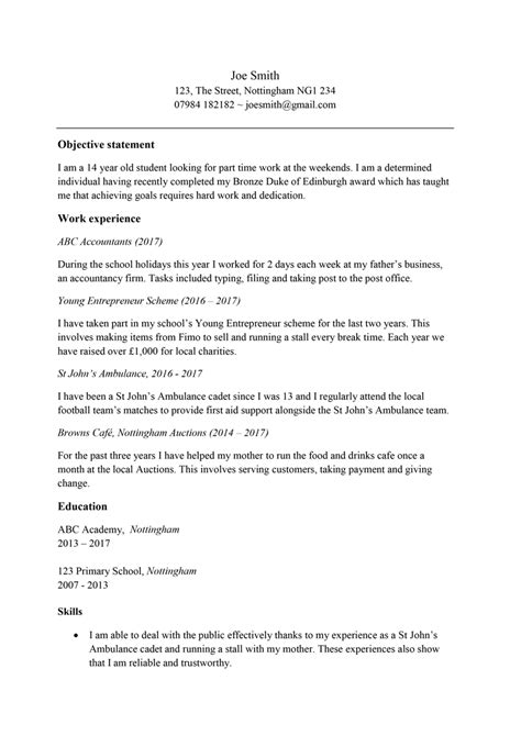 • how to write an entry level resume with no experience. CV for teenager: free CV template for a 13 / 14 / 15 year ...