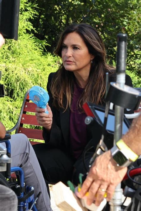 Mariska Hargitay On The Set Of Law And Order Special Victims Unit In