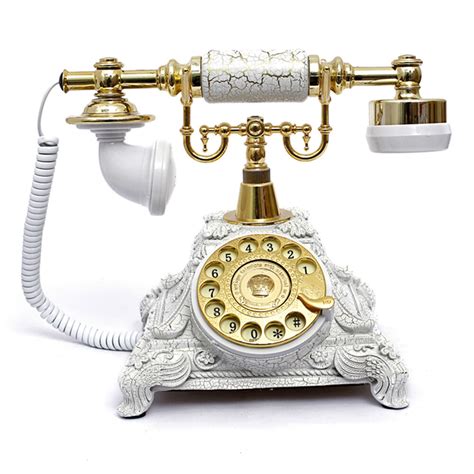 Retro Vintage Style Rotary Dial Desk Telephone Classic