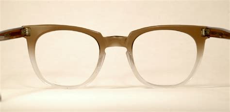 optometrist attic men s titmus brown fade plastic vintage eyeglasses