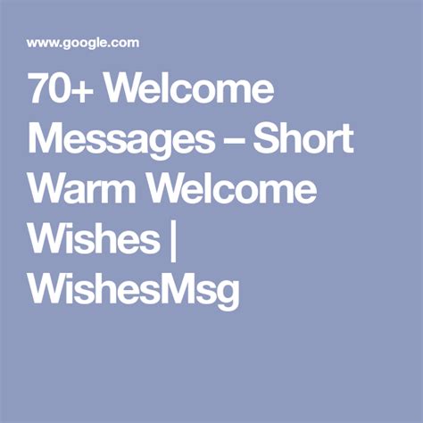 70 Welcome Messages Short Warm Welcome Wishes Wishesmsg In 2021