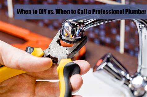 When to DIY vs. When to Call a Professional Plumber - City Plumbing