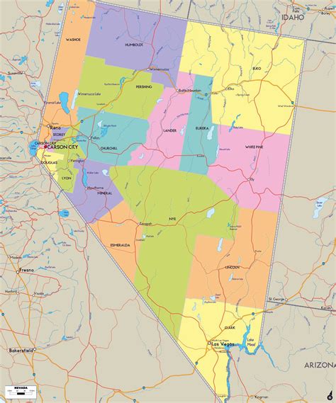 Large Nevada Maps For Free Download And Print High Resolution And