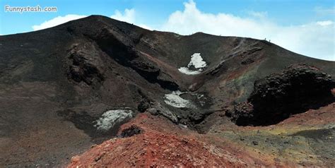 The mountain has an eerie volcanic landscape, with solidified rivers of lava. Volcano Mount Etna Italy Google Map VR : Google-Map ...