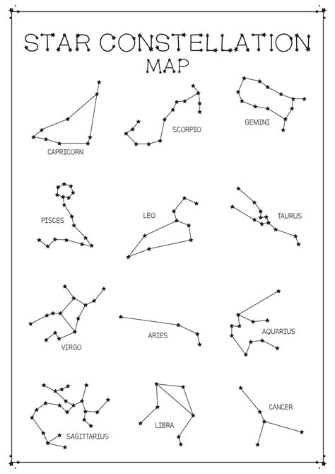 6 Constellation Connect The Dots Worksheet