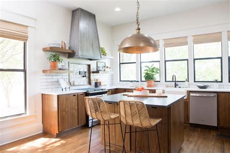 This kitchen features a maximum of three different materials, all in muted colourways. Fixer Upper: Blending Styles in an 1880's Farm House ...