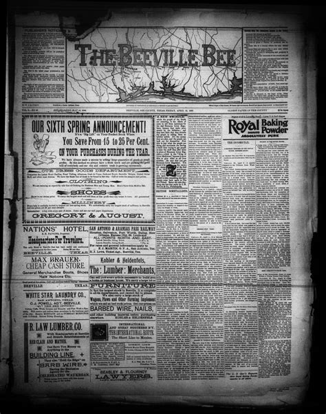 The Beeville Bee (Beeville, Tex.), Vol. 9, No. 45, Ed. 1 Friday, April