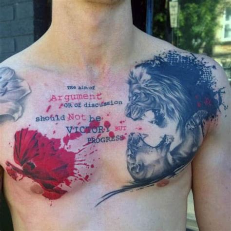 A dark color using tattoo design on forearm. 75 Poppy Tattoo Designs For Men - Remembrance Flower Ink