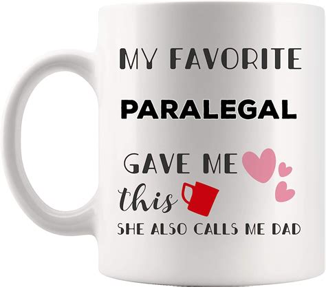 Favorite Daughter Calls Dad Paralegal Mug Best Coffee Cup