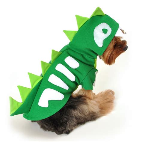 Green Skeleton Dinosaur Dog Costume By Anit With Same Day