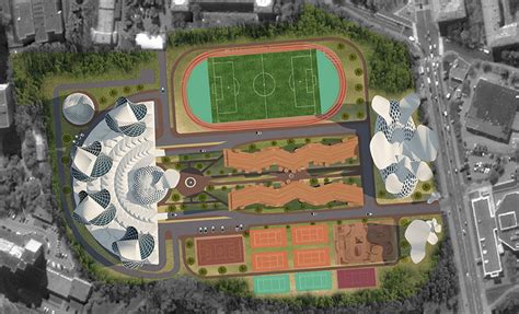 The Concept Of The Sports Complex On Behance