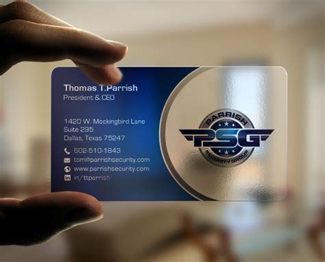 America first credit union offers savings & checking accounts, mortgages, auto loans, online banking, visa products, financial tools, business services, investment options and more to our members in utah, nevada, idaho and arizona. Serious, Professional, Security Guard Business Card Design for Parrish Security Group by ...