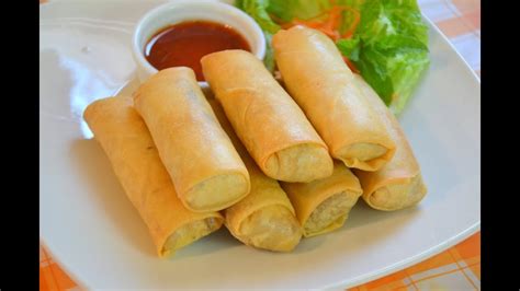As much or little as you like with peanuts.for me, the more the better. How to Make Vegetable Egg Rolls ปอเปี๊ยะทอด - YouTube