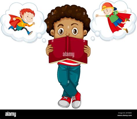 Make Your Dream Come True Cartoon Character Concept illustration Stock