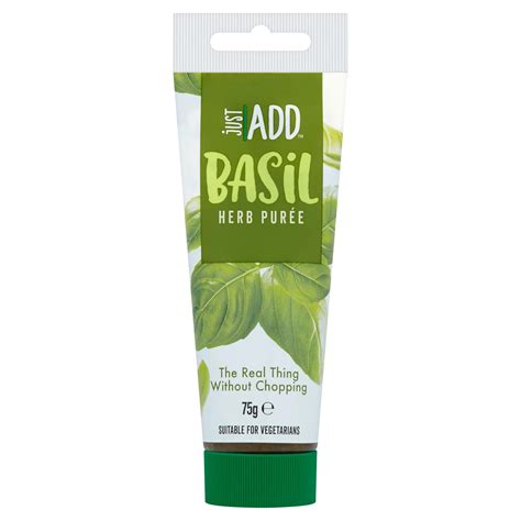 Just Add Basil Herb Purée 75g Herbs Spices And Seasonings Iceland Foods