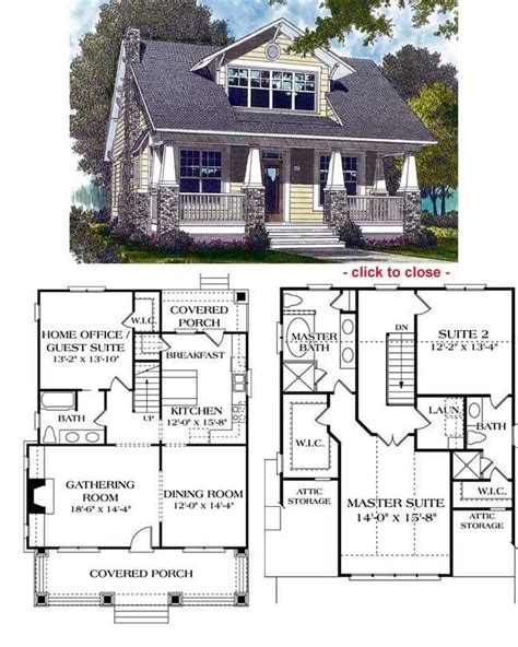 Bungalow House With Attic Floor Plan